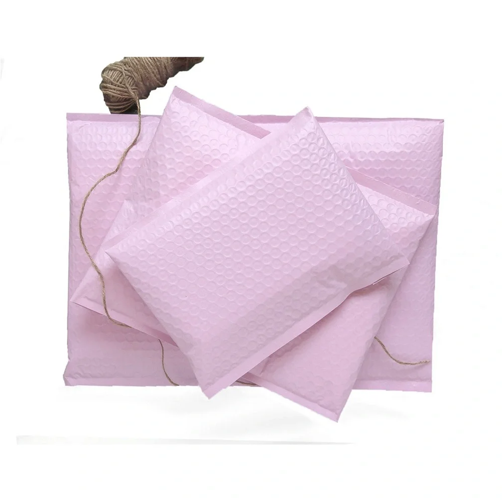 Solid Pale Pink Bubble Mailers, 6.5 x 10, 25 ct!